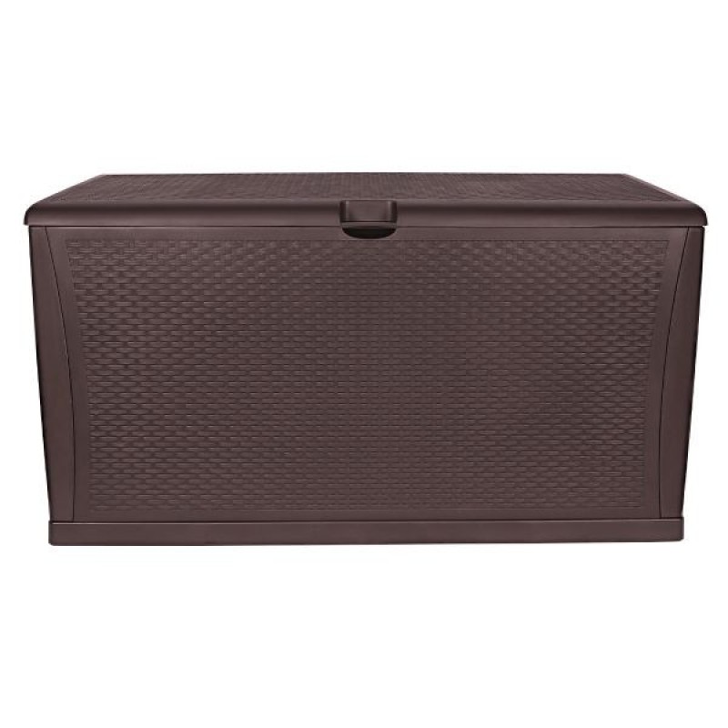 TM-SBR46H TOUGH MASTER 460L Storage Box Rattan style, coffee, hinges