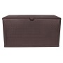 TM-SBR46H TOUGH MASTER 460L Storage Box Rattan style, coffee, hinges