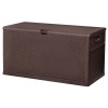 TM-SBR46H TOUGH MASTER 460L Storage Box Rattan style, coffee, hinges