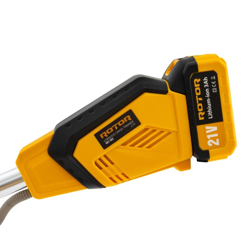 Trimmer pe acumulator RBT-2BC ROTOR 2 x Acumulatori 21V/3Ah, 8000 rot/min