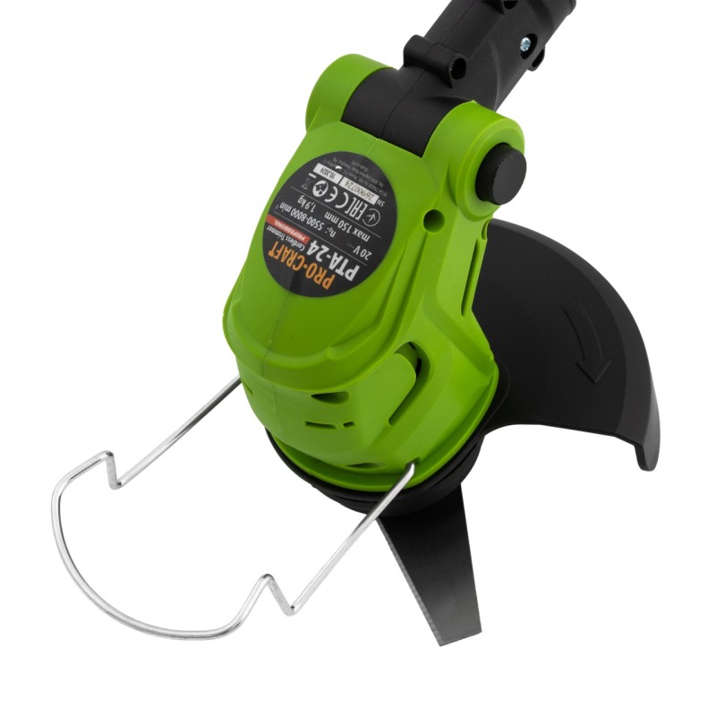 Trimmer pentru tuns iarba pe acumulator PROCRAFT PTA-24 10000 rot/min, 2 x acumulatori 21V/1.5Ah