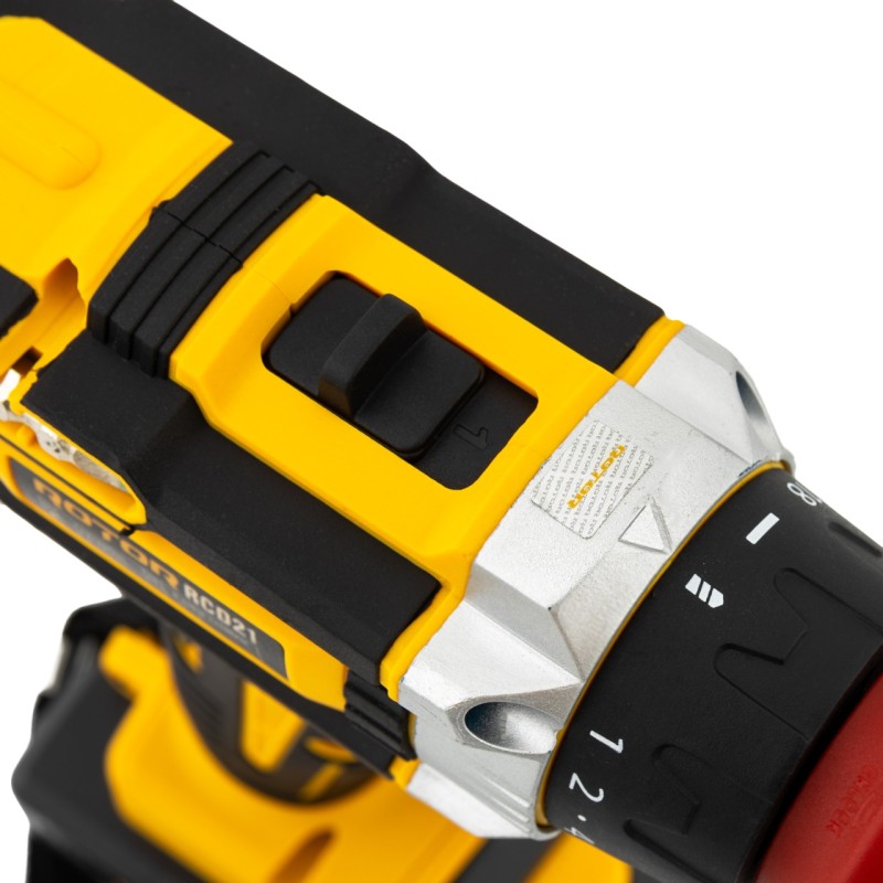 Trusa autofiletanta pe acumulator 21V ROTOR RCD21 + biti, 1350 RPM, Brushless