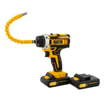 Trusa autofiletanta pe acumulator 21V ROTOR RCD21 + biti, 1350 RPM, Brushless