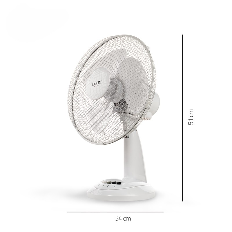Ventilator de Birou 12" BÖHM BLTF-1203 Număr viteze 3, 40 W