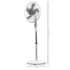 Ventilator de Podea 16" BÖHM BLSF-4043, Număr viteze 3, 50W Inaltime reglabila pana la 125 cm