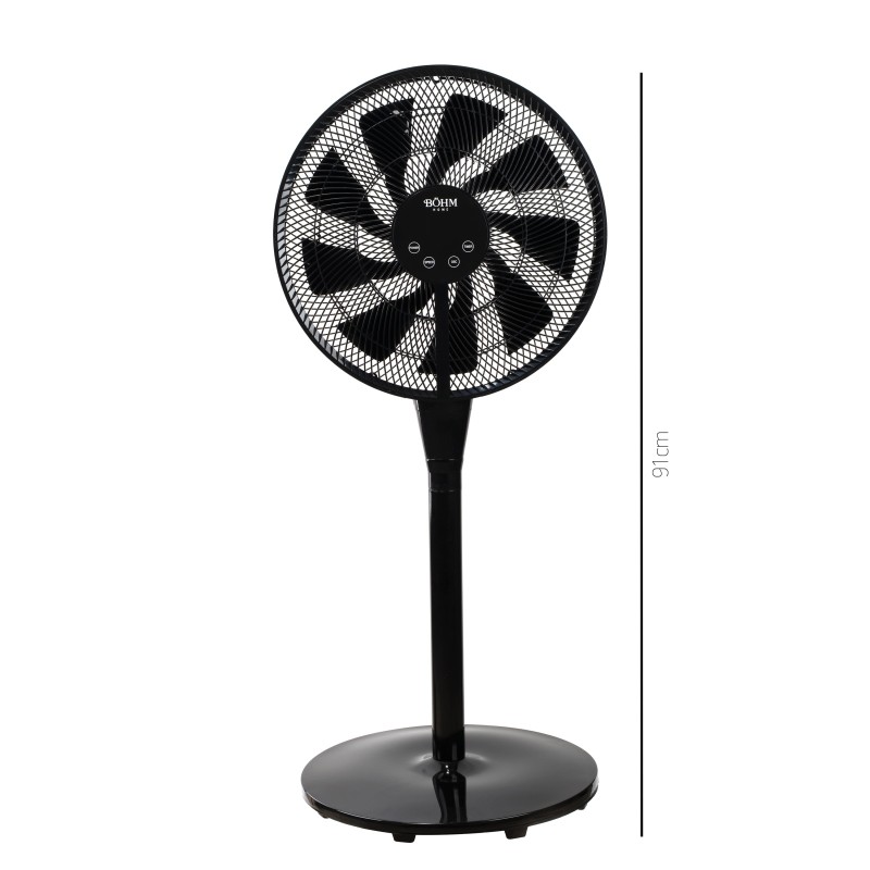 Ventilator de Podea 16" BÖHM BY2316 Număr viteze 8, 25W,Ecran LED, telecomanda