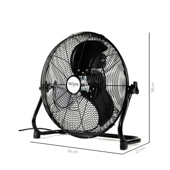 Ventilator de Podea 20" BÖHM BLFF-50, Număr viteze 3, 110W, Unghi de înclinare reglabil