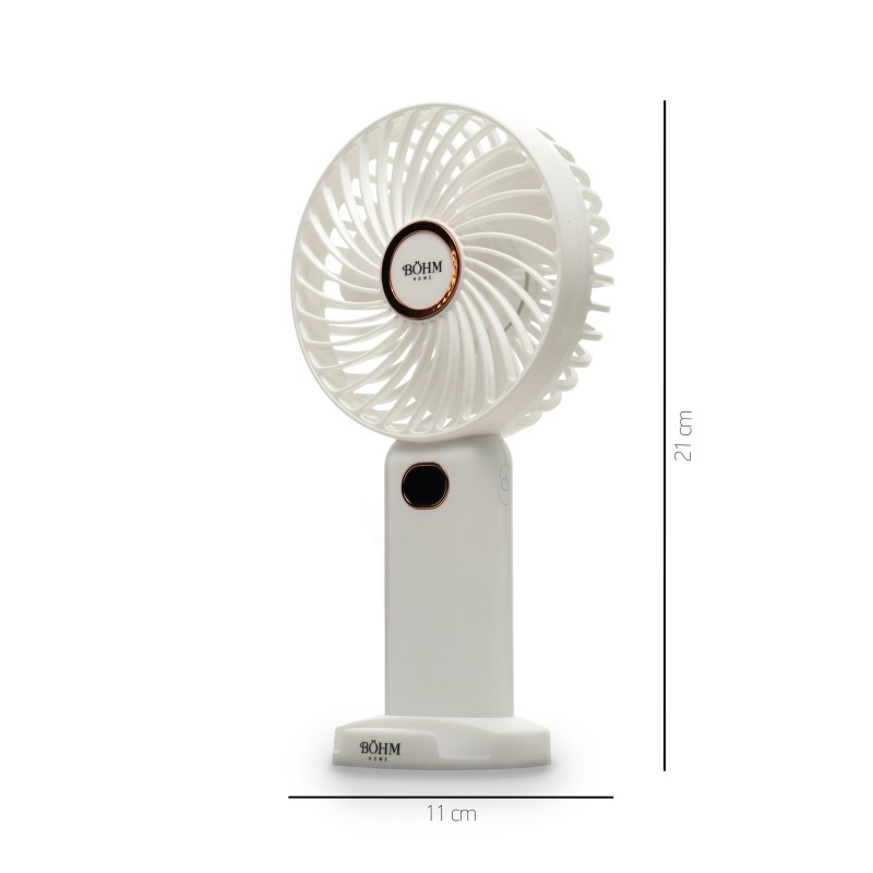 Ventilator Portabil 4" cu USB și Acumulator BÖHM BSF-F11