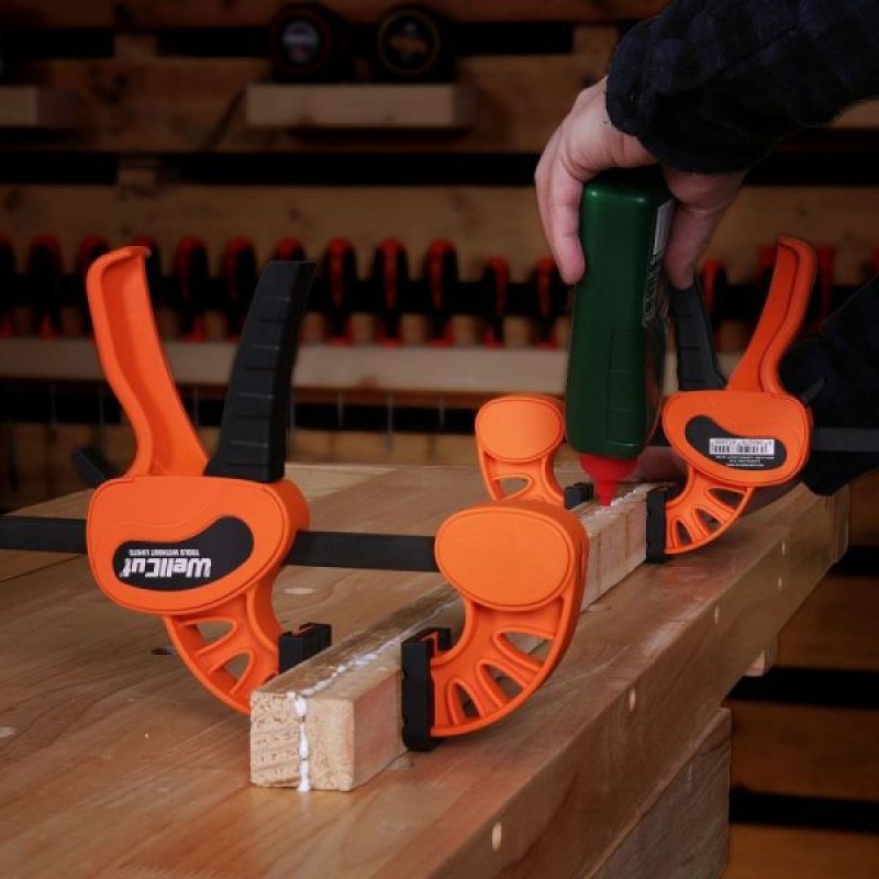 WC-2QF615 WELLCUT Woodworking Bar Clamp Fix- series, 60X150, 2pc set