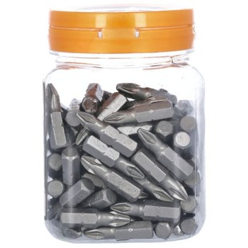 WC-BPZ25100 WELLCUT SCREWDRIVER BIT PZ2 100 PCS PZ2 25 MM