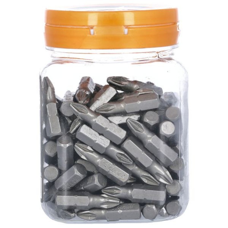 WC-BPZ25100 WELLCUT SCREWDRIVER BIT PZ2 100 PCS PZ2 25 MM