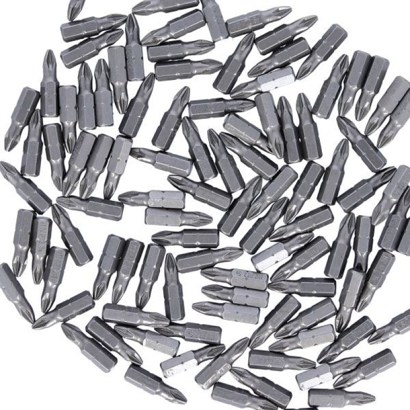 WC-BPZ25100 WELLCUT SCREWDRIVER BIT PZ2 100 PCS PZ2 25 MM