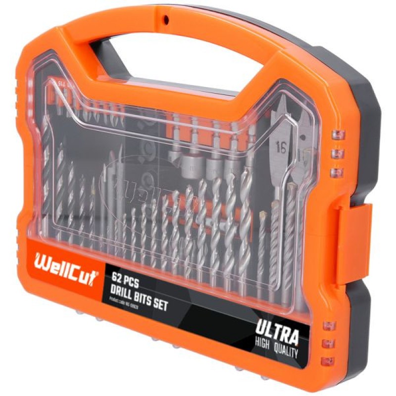 WC-DB62U Wellcut DRILL&SCREWDRIVER BIT SET 62 PCS