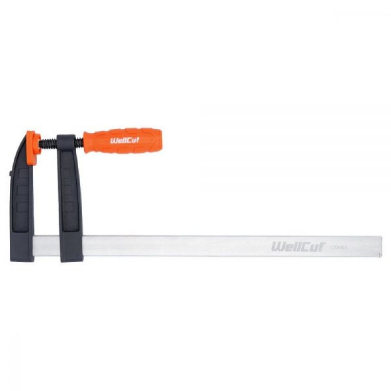 WC-FC1260 WELLCUT Woodworking Bar Clamp F-Style 120X600 Force 320 kg