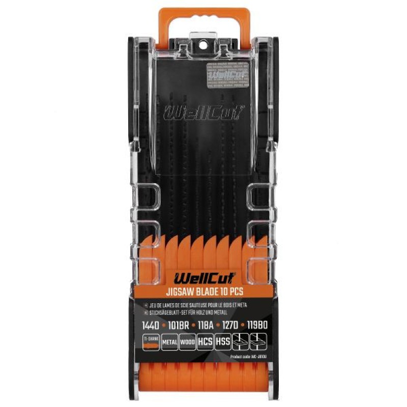 WC-JB10U Wellcut JIG SAW BLADE SET 10 PCS
