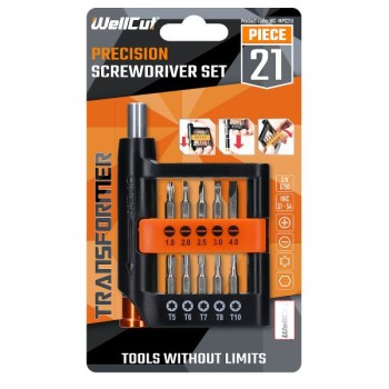 WC-MPS21U WELLCUT PRECISION SCREWDRIVER TRANSFORMER 21 PCS