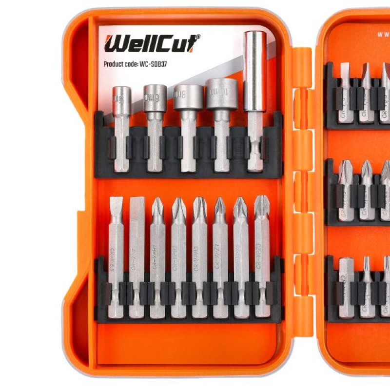 WC-SDB37 WELLCUT 37 Piece Screwdriver Bits Set