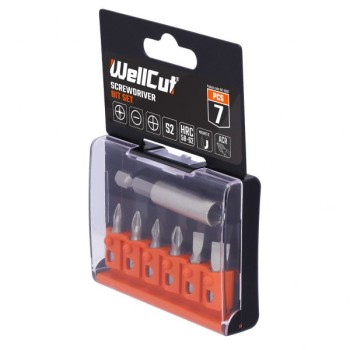 WC-SDB7 WELLCUT SCREWDRIVER BIT SET 7 PCS