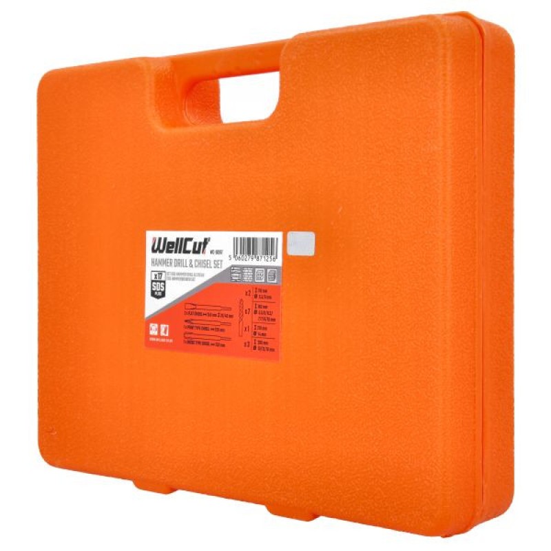WC-SDS17 WELLCUT 17 Piece SDS Hammer Drill Bit Set