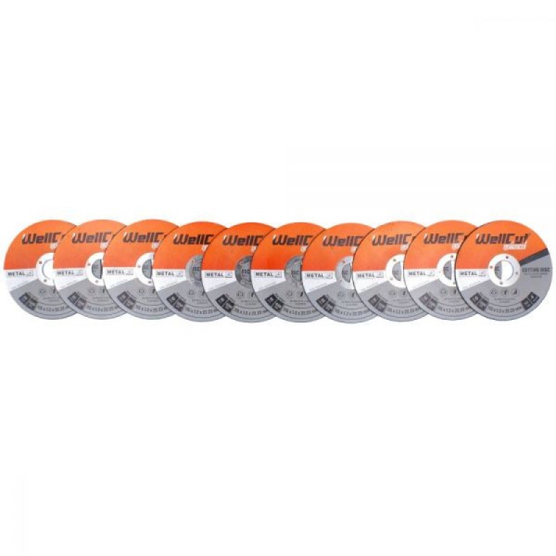 WCA1152-10 Wellcut 115*1.2 cutting disc metal box Pack of 10
