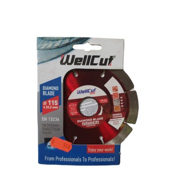 WELLCUT PROFI 115 MM*10 MM*22.23 MM SEGMENTED