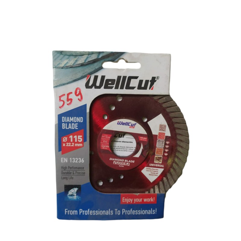 WELLCUT PROFI 115 MM*10 MM*22.23 MM TURBO