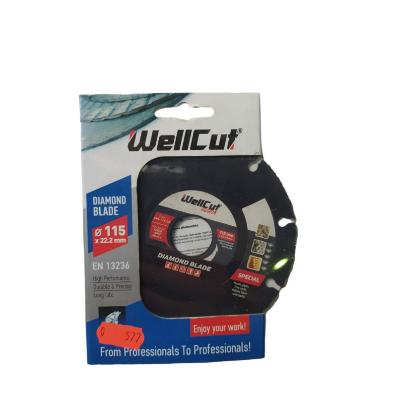 WELLCUT SPECIAL 115 MM * 22.23 MM WOOD