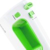 Mixer de mana Hausberg HB-4120VR, 300W ,5 viteze, Functie Turbo, Teluri si carlige metalice, Verde/Alb