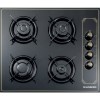 Plita Incorporabila Rustica Hausberg HB-575RST, 4 arzatoare, Gaz, 60 cm, Negru