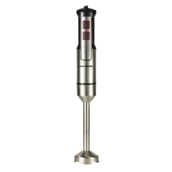 Blender de mana Hausberg HB-7668NG, 1000 W, 2 viteze, lama din otel inoxidabil, motor cupru, Negru-Inox