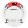 Cantar corporal HAUSBERG HB-6000RS, display LCD, inchidere automata, indicator baterie, 180 kg, Sticla transaparenta, Rosu