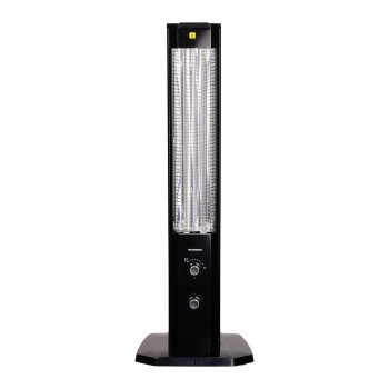 Radiator Electric Hausberg HB-8560, 2300W, Termostat Reglabil, Lampa de semnalizare pentru 3 pozitii, Negru