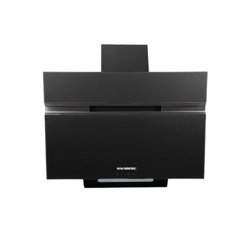 Hota Incorporabila decorativa Hausberg HB-1835NG, 60 cm, putere de absorbtie 450m3/h, Filtru aluminiu, Negru