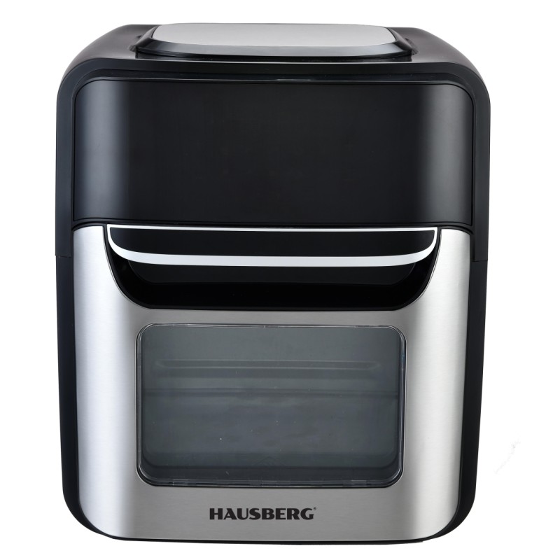 Friteuza fara ulei-Cuptor cu aer cald, Air Fryer HAUSBERG HB-2370, 12 programe, capacitate 12L, putere 1800-2000W, reglare temperatura 80-200°C
