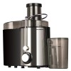 Storcator de fructe si legume Hausberg HB-7645, 600 W, 2 viteze + Turbo, recipient pulpa 1 l, recipient suc 550 ml, accesoriu impingere, negru + argintiu