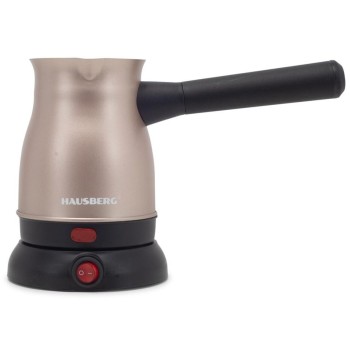 Ibric electric pentru cafea Hausberg HB-3815RG, Putere 800W, Capacitate 500 ml, Inox-Auriu