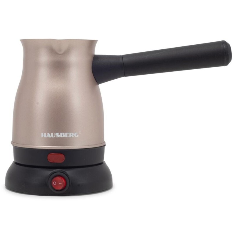 Ibric electric pentru cafea Hausberg HB-3815RG, Putere 800W, Capacitate 500 ml, Inox-Auriu