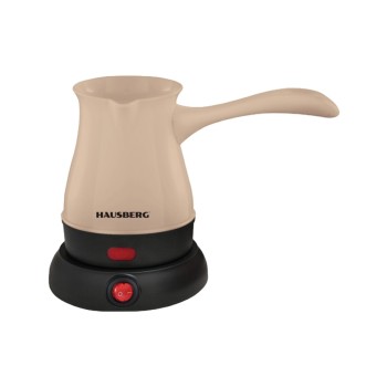 Ibric electric pentru cafea Hausberg HB-3810NG, Putere 600W, Capacitate 800 ml, Bej