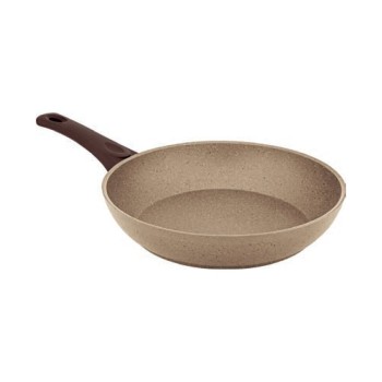 Tigaie HAUSBERG HB-H1558, 28cm, 3.2L, piatra de granit presatdin aluminiu, bej