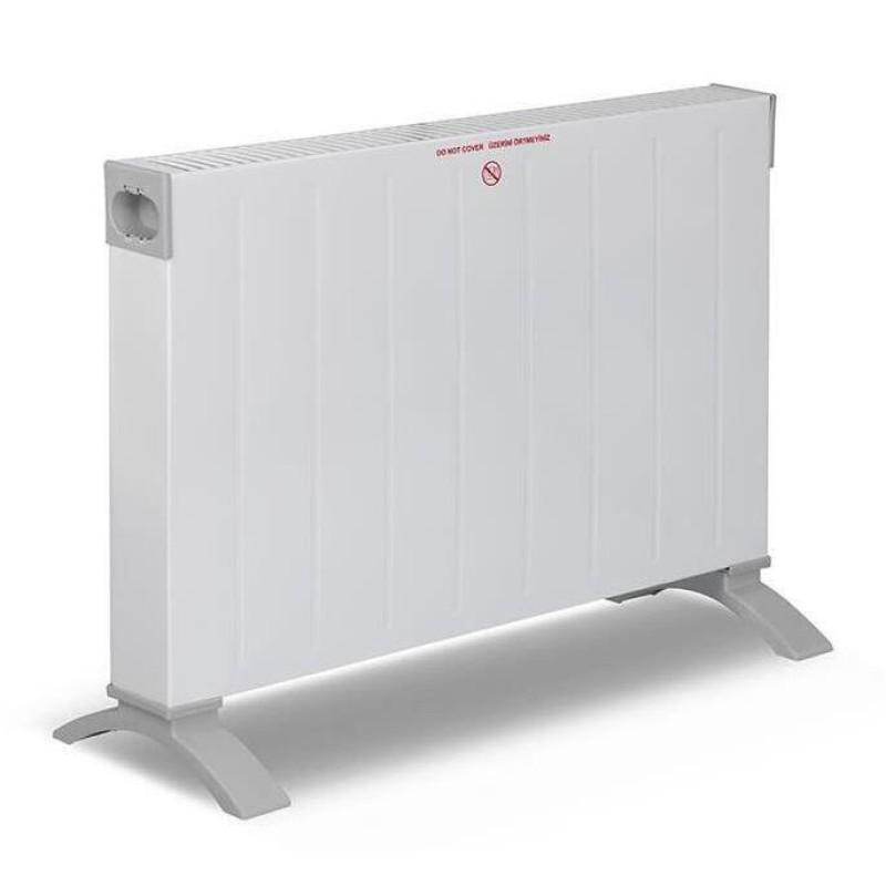 Convector electric Kumtel Luxell C2947, 2500W, Termostat reglabil, sistem de siguranta, silentios, Alb
