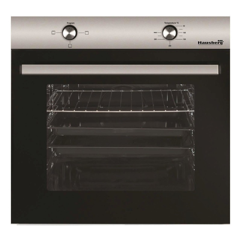 Pachet Incorporabil Cuptor electric Hausberg HB-8051IN, Clasa A, 76L, 2000W, Negru/Inox, Plita incorporabila HB-567NG, Gaz, 4 arzatoare, fonta, Sticla, Hota incorporabila telescopica HB-1285IN, Putere de absorbtie 420 m3/h, 2 motoare, 60 cm, Alb