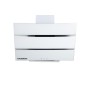 Hota incorporabila decorative HAUSBERG HB-1820AB, 112W, Corp din Sticla, LED, Putere de absorbtie 450 m3/h, 60 cm, Alb