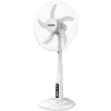 Ventilator cu picior Hausberg HB-5870AB, 55W, 46 cm, 3 viteze, temporizator 60 min, indicator LED, alb