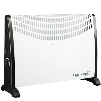 Convector electric podea/perete Hausberg HB 8191, 2000 W, 3 nivele de putere, termostat reglabil