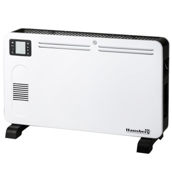Convector Electric, Hausberg, Putere 2000W, 3 Trepte De Putere, Afisaj LCD, Plus Ventilator Turbo