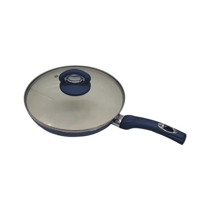 Tigaie din ceramica Hausberg HB-H716BL, diametru de 24cm, Albastru