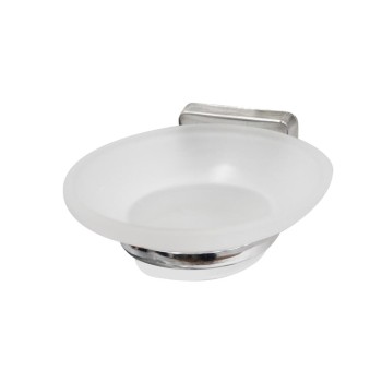 Suport metalic cu Savoniera de Sticla, cromat