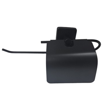 Suport cu capac pentru prosop hartie, negru