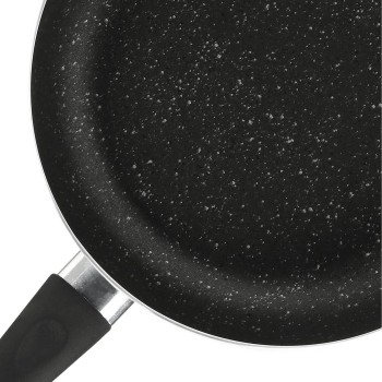 Tigaie din aluminiu Flonal FLCPS2460, 24cm, interior antiaderent cu efect de piatra, Mineralit