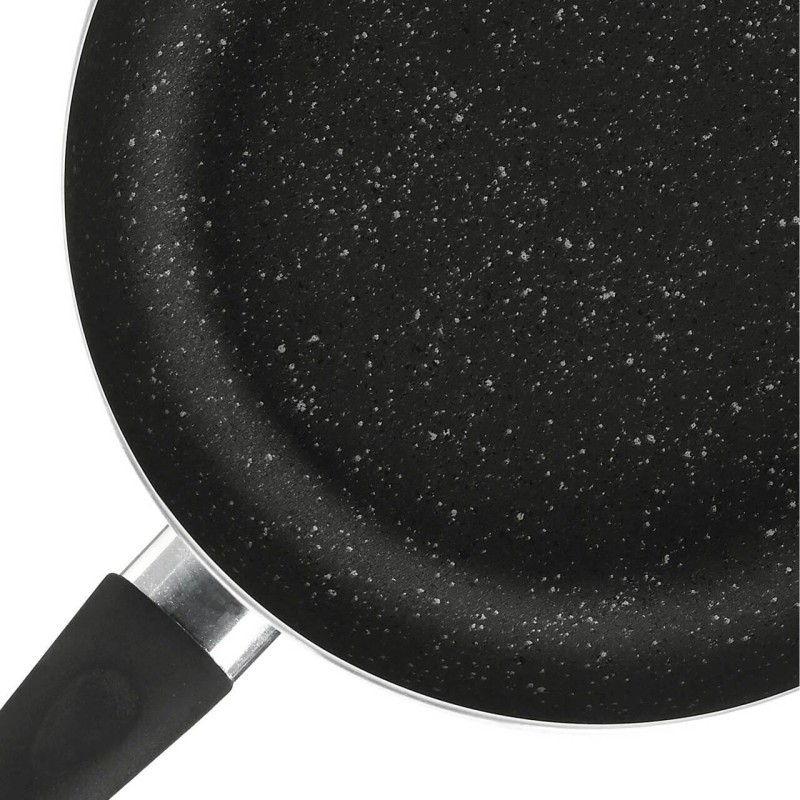 Tigaie din aluminiu Flonal FLCPS2460, 24cm, interior antiaderent cu efect de piatra, Mineralit